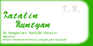 katalin muntyan business card